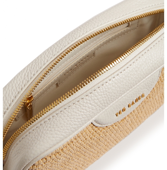 Τσάντα TED BAKER Bardas Raffia Camera Bag 279023 Μπεζ