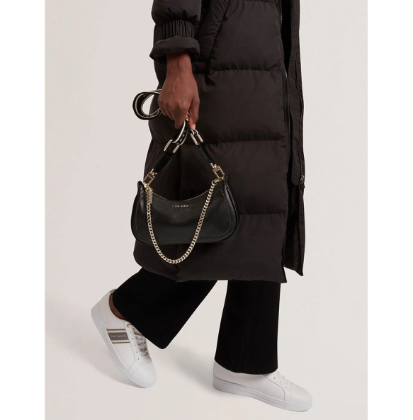 Τσάντα TED BAKER Laarna Webbing Leather Bag 281389 Μαύρο