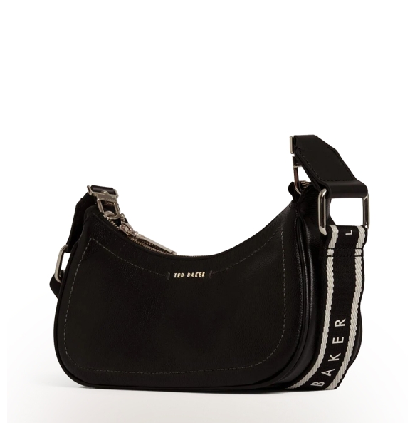 Τσάντα TED BAKER Laarna Webbing Leather Bag 281389 Μαύρο