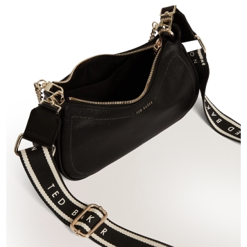 Τσάντα TED BAKER Laarna Webbing Leather Bag 281389 Μαύρο