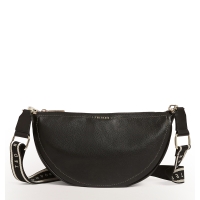 Τσάντα TED BAKER Lorreen Webbing Leather Half Moon Bag 281395 Μαύρο