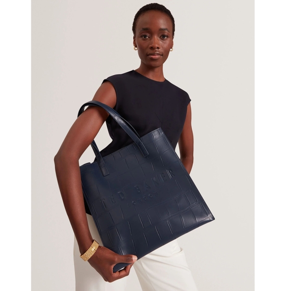 Τσάντα TED BAKER Croccon Large 253518 Μπλε