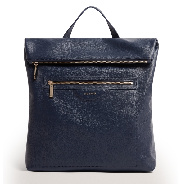 Σακίδιο TED BAKER Essaya Pebbled Leather 281646 Μπλε Σακίδιο TED BAKER Essaya Pebbled Leather 281646 Μπλε