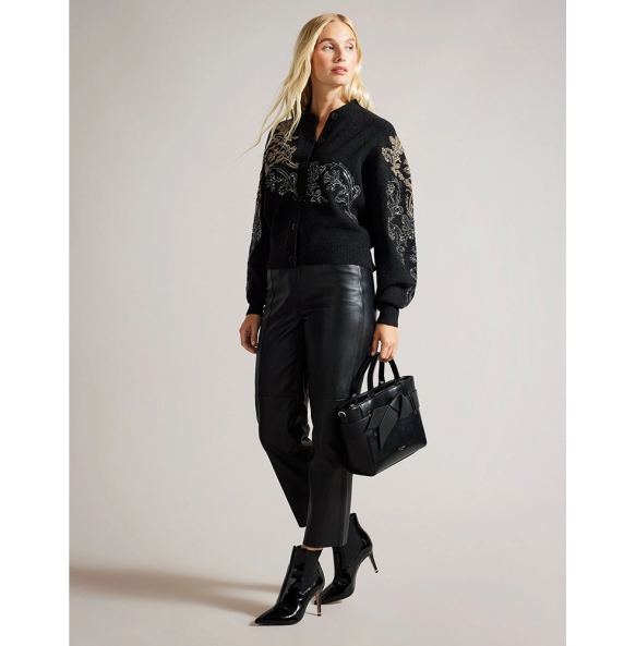 Τσάντα TED BAKER Jimsa Knot Bow 281650 Μαύρο