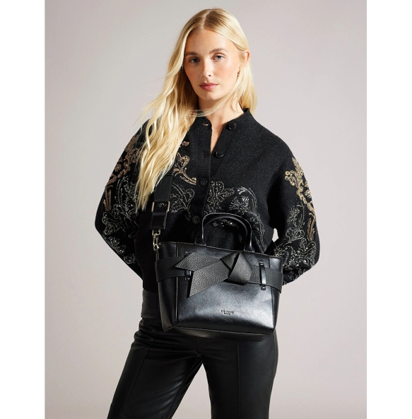 Τσάντα TED BAKER Jimsa Knot Bow 281650 Μαύρο