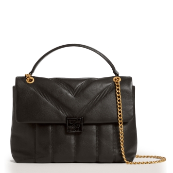 Τσάντα TED BAKER Anileah Script Detail Leather Bag 281813 Μαύρο Τσάντα TED BAKER Anileah Script Detail Leather Bag 281813 Μαύρο