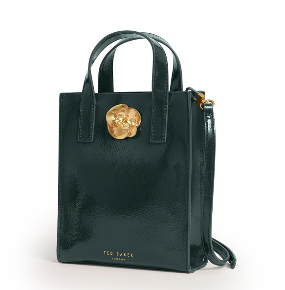 Τσάντα TED BAKER Roseem Crinkle Small Bag 281827 Πράσινο
