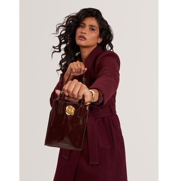 Τσάντα TED BAKER Roseem Crinkle Small Bag 281827 Μπορντό