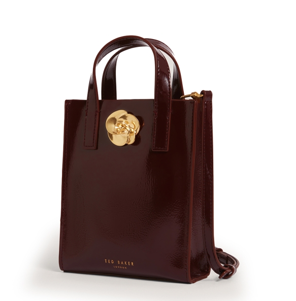 Τσάντα TED BAKER Roseem Crinkle Small Bag 281827 Μπορντό