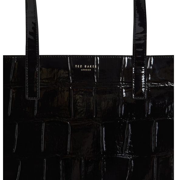 Τσάντα TED BAKER Vannda Croc Large Icon Bag 281935 Μαύρο