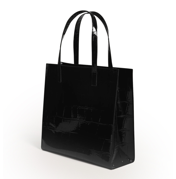 Τσάντα TED BAKER Vannda Croc Large Icon Bag 281935 Μαύρο