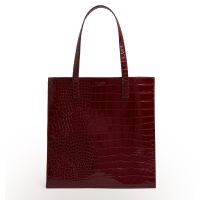Τσάντα TED BAKER Wenella Croc Large Icon Bag 281942 Μπορντό