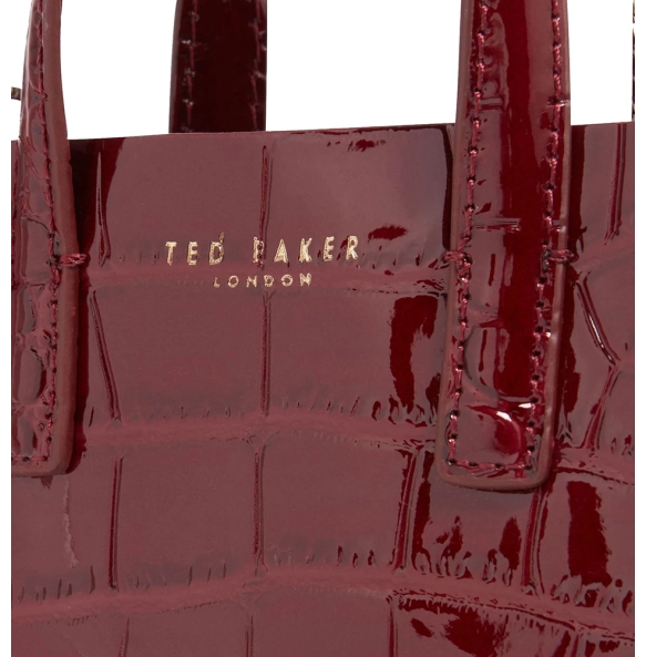Τσάντα TED BAKER Wenissa Croc Mini Icon Bag 281944 Μπορντό Τσάντα TED BAKER Wenissa Croc Mini Icon Bag 281944 Μπορντό
