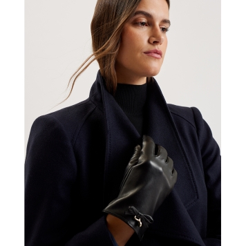 Γάντια TED BAKER Sheryys Bow Detail Leather 281986 Μαύρο