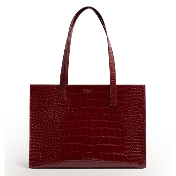 Τσάντα TED BAKER Welona Elongated Croc Icon Bag 282509 Μπορντό