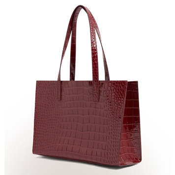 Τσάντα TED BAKER Welona Elongated Croc Icon Bag 282509 Μπορντό