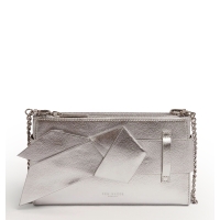 Τσάντα TED BAKER Jimmah Bow Clutch 282264 Ασημί