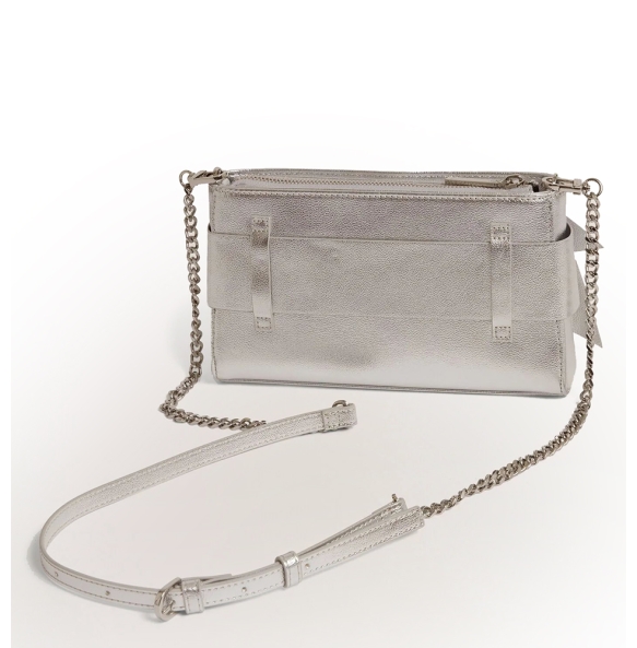 Τσάντα TED BAKER Jimmah Bow Clutch 282264 Ασημί