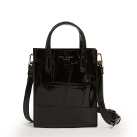 Τσάντα TED BAKER Viienna Croc Mini Icon Bag 283928 Μαύρο