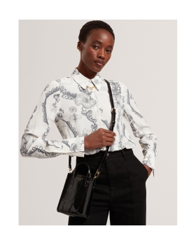 Τσάντα TED BAKER Viienna Croc Mini Icon Bag 283928 Μαύρο