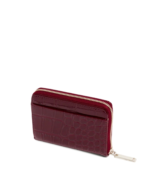 Πορτοφόλι TED BAKER Varlee Croc Small Zip Around 282508 Μπορντό Πορτοφόλι TED BAKER Varlee Croc Small Zip Around 282508 Μπορντό