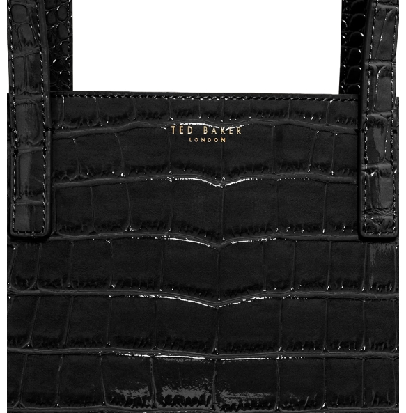 Τσάντα TED BAKER Welona Elongated Croc Icon Bag 282509 Μαύρο Τσάντα TED BAKER Welona Elongated Croc Icon Bag 282509 Μαύρο