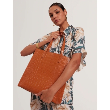 Τσάντα TED BAKER Wenella Croc Large Icon Bag 282817 Ταμπά