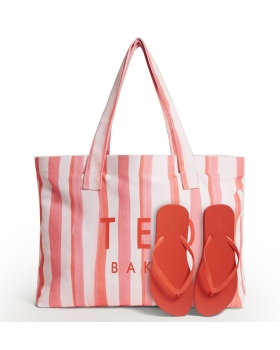 Τσάντα Θαλάσσης TED BAKER Octavy Beach Bag & Flip Flops 284245 Ροζ