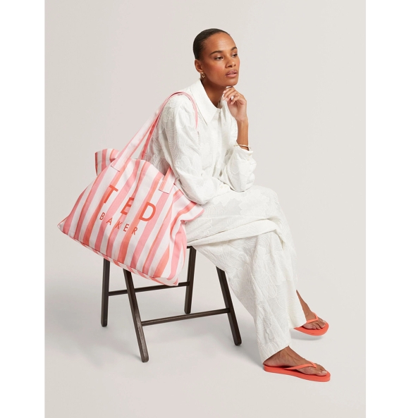 Τσάντα Θαλάσσης TED BAKER Octavy Beach Bag & Flip Flops 284245 Ροζ