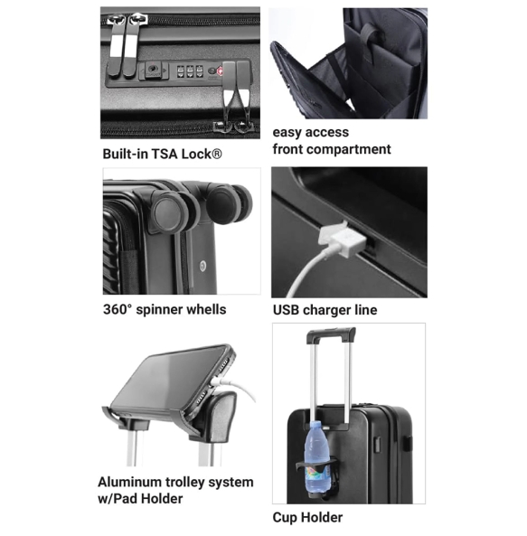 Bαλίτσα καμπίνας NAUTICA 2910 Μαύρο