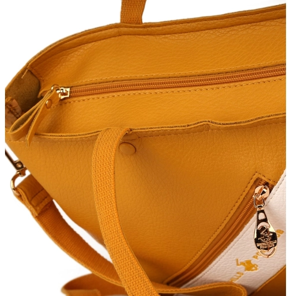 Τσάντα BEVERLY HILLS POLO CLUB BH2921 Κίτρινο