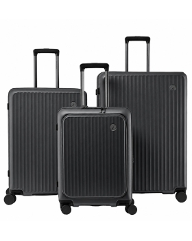 Σετ 3 βαλίτσες NAUTICA 2969-2970-2971 Σκούρο Γκρι