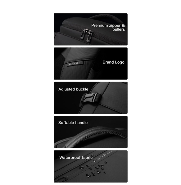Σακίδιο πλάτης ταξιδίου BANGE 3029 20lt Μαύρο Σακίδιο πλάτης ταξιδίου BANGE 3029 20lt Μαύρο