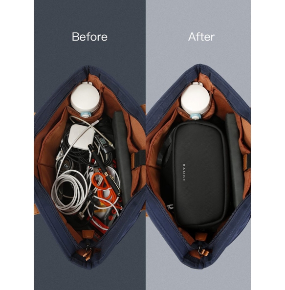 Νεσεσέρ - Θήκη οργάνωσης καλωδίων BANGE 3066 Μαύρο