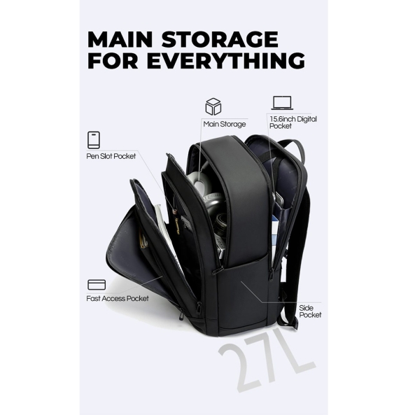 Σακίδιο πλάτης BANGE 3076 27lt Μαύρο Σακίδιο πλάτης BANGE 3076 27lt Μαύρο