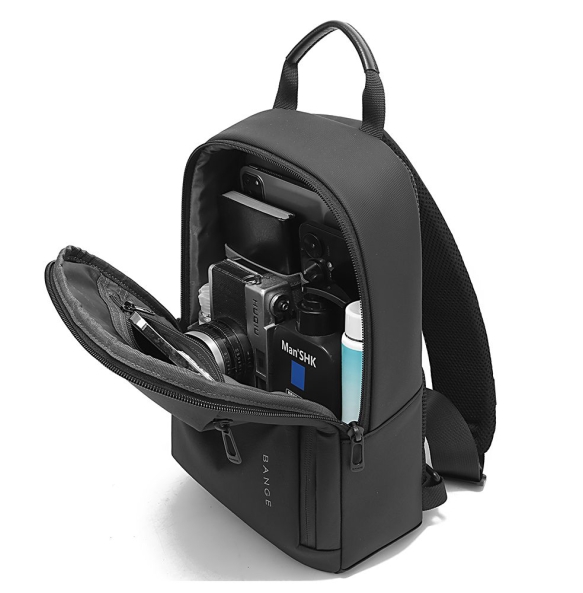 Σακίδιο χιαστί Sling Bag BANGE 3077 Μαύρο