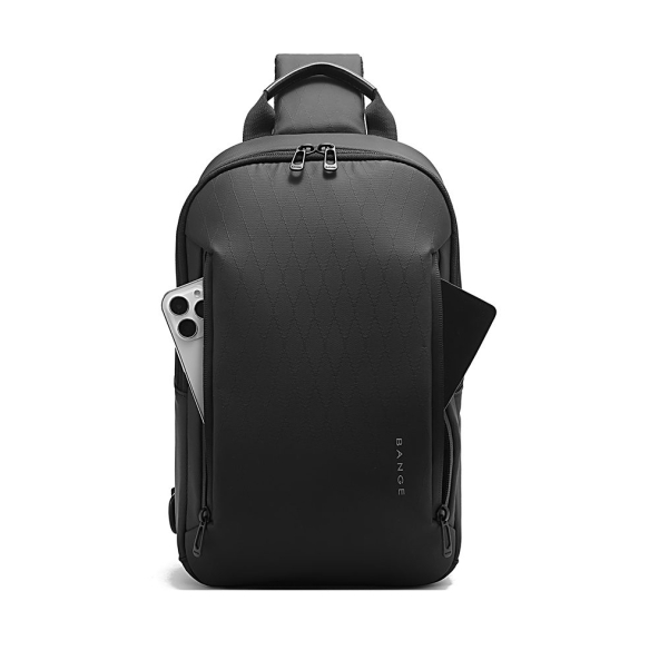 Σακίδιο χιαστί Sling Bag BANGE 3077 Μαύρο
