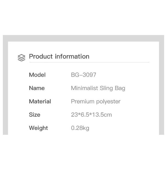 Τσαντάκι Μέσης BANGE 3097 Μαύρο