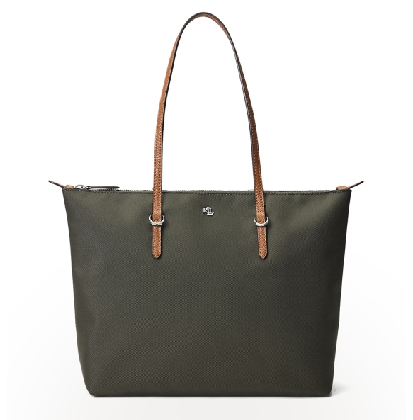 Τσάντα RALPH LAUREN Medium Keaton Nylon Tote Bag 431916737/019 Λαδί