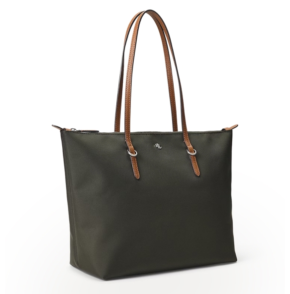 Τσάντα RALPH LAUREN Medium Keaton Nylon Tote Bag 431916737/019 Λαδί