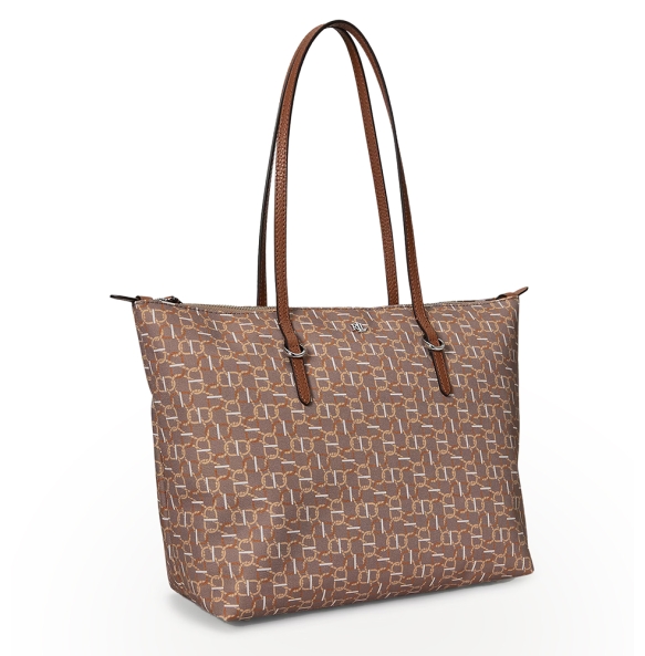 Τσάντα RALPH LAUREN Medium Keaton Nylon Tote Bag 431916737/039 Καφέ