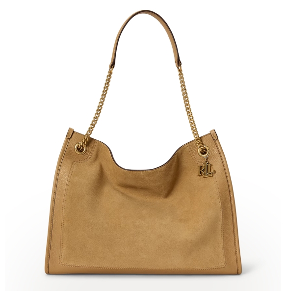 Τσάντα RALPH LAUREN Bradley Tote Bag 431980176 Κάμελ