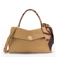 Τσάντα RALPH LAUREN Medium Farrah 431P18402 Κάμελ