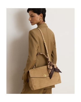 Τσάντα RALPH LAUREN Medium Farrah 431P18402 Κάμελ