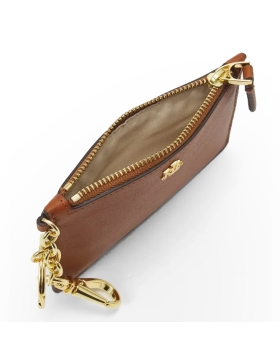 Καρτοθήκη RALPH LAUREN Leather Zip Card Case 432876731/001 Ταμπά