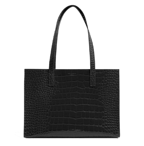 Τσάντα TED BAKER Welona Elongated Croc Icon Bag 282509 Μαύρο Τσάντα TED BAKER Welona Elongated Croc Icon Bag 282509 Μαύρο