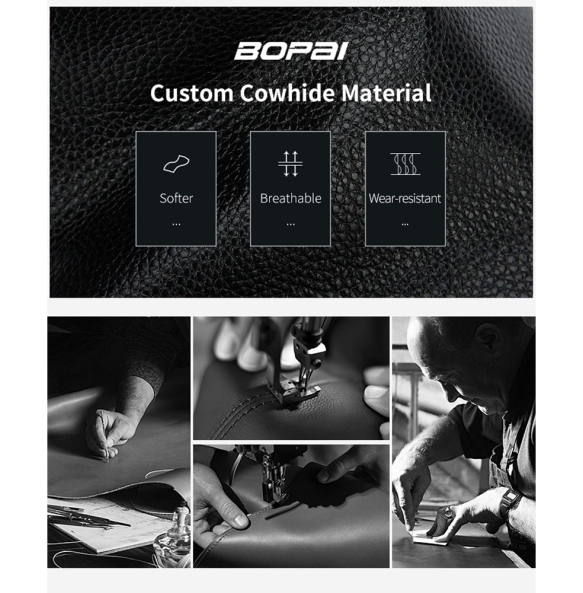 Δερμάτινο σακίδιο πλάτης BOPAI 61-121561 24lt Μαύρο