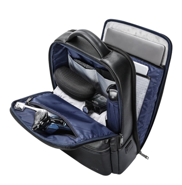 Δερμάτινο σακίδιο πλάτης BOPAI 61-70111 24lt Μαύρο