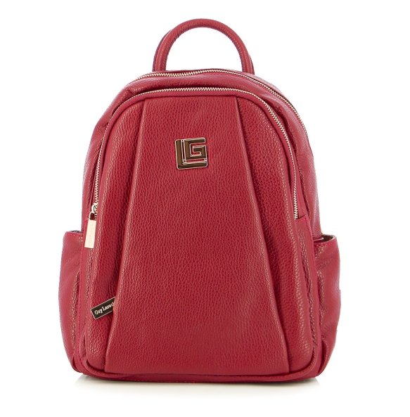 Δερμάτινο σακίδιο GUY LAROCHE 1100 Ρουμπινί