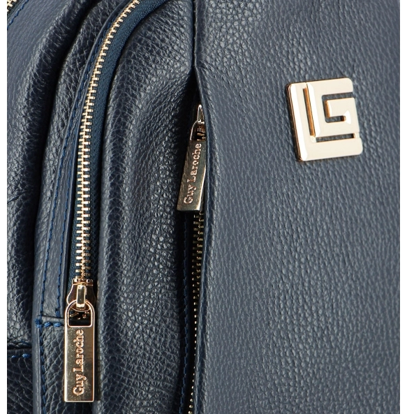 Δερμάτινο σακίδιο GUY LAROCHE 1100 Μπλε